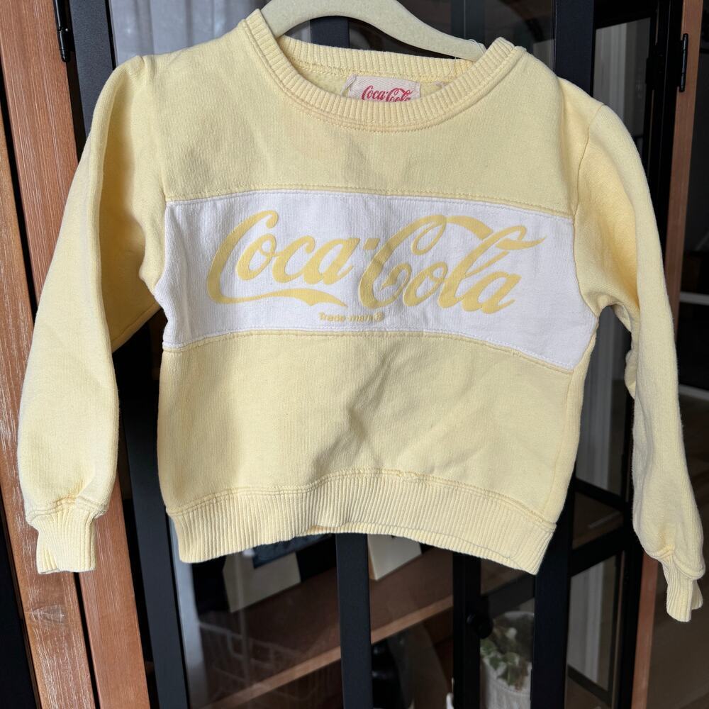 1986 Vintage Coca Cola toddler sweater sweatshirt pullover crewneck unisex